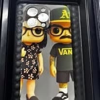 Custom phone case with Funko Pop design